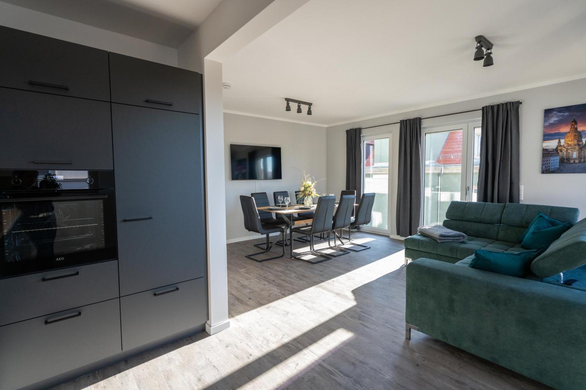 Supreme City Dream Mit Terrasse Und Parkplatz - 110M² Dresden Exteriör bild