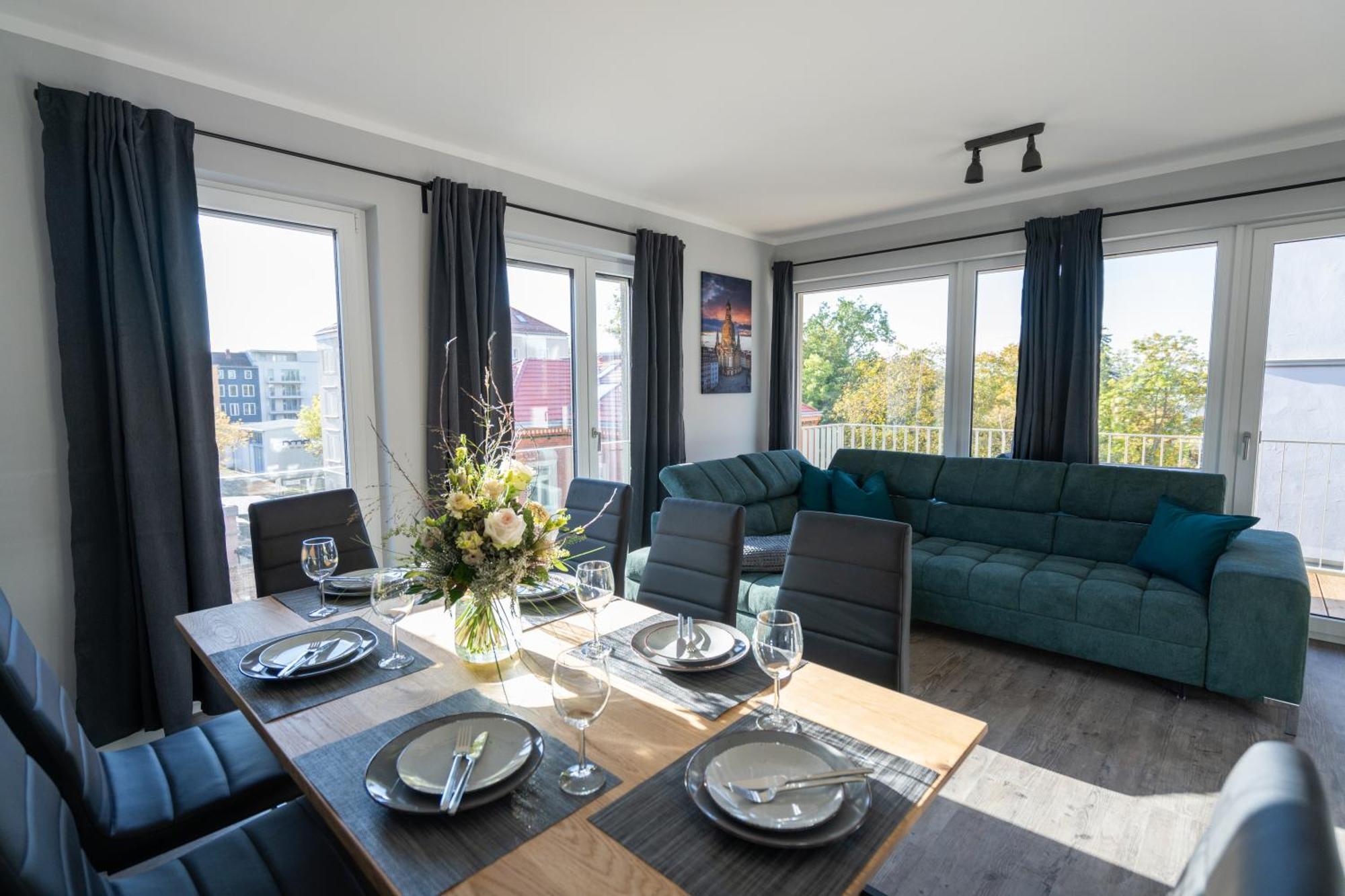 Supreme City Dream Mit Terrasse Und Parkplatz - 110M² Dresden Exteriör bild